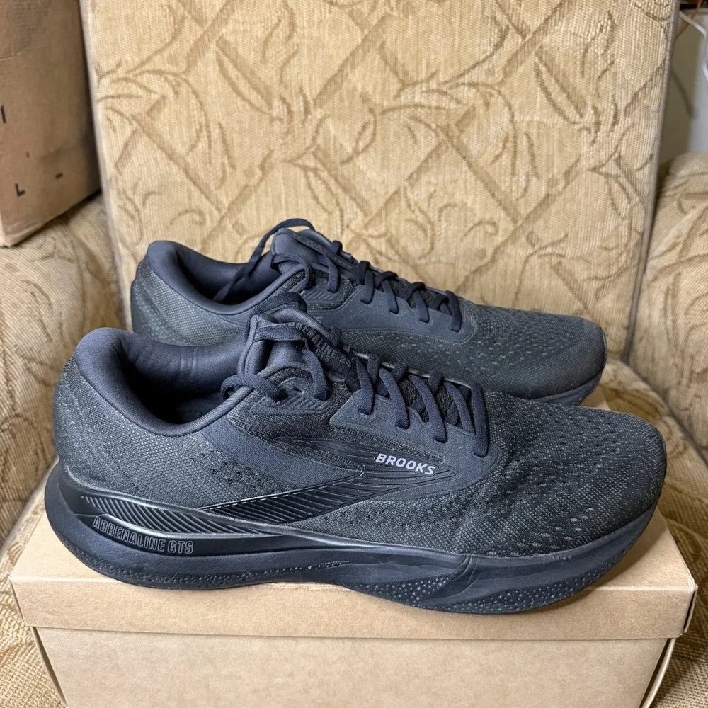 Brooks Adrenaline GTS 24 Black Ebony 1104371D020 Men's Size 14